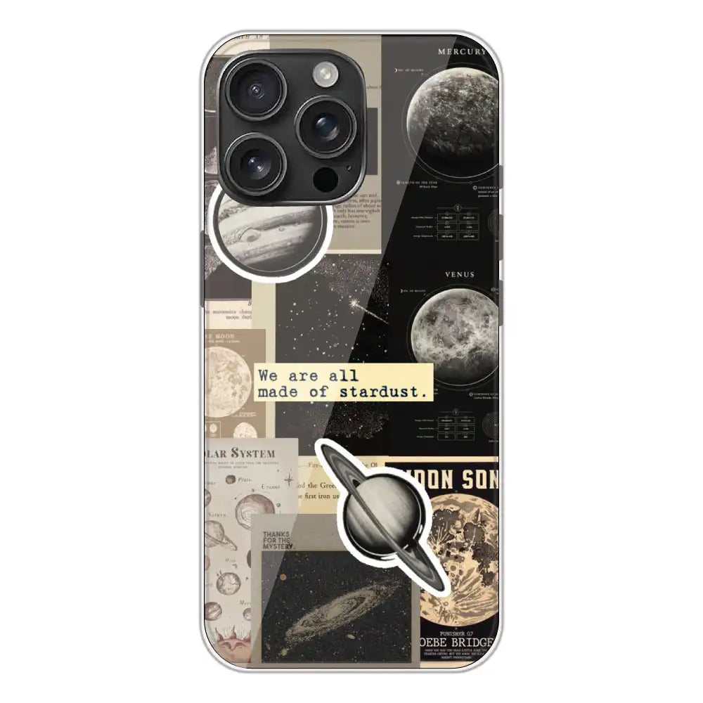 Planets - Printed Silicone Case For Apple iPhone 16 Pro Max