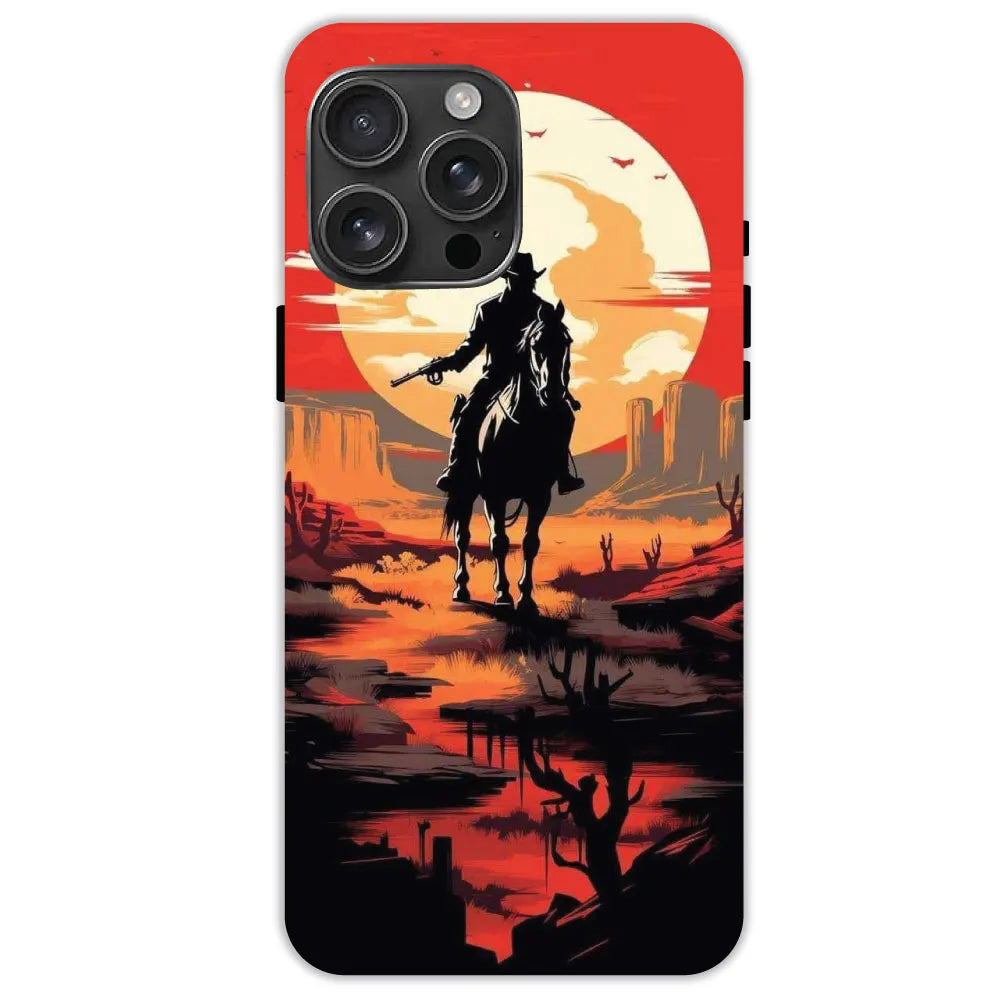 Cowboy and Horse - Hard Cases For Apple iPhone 16 Pro Max