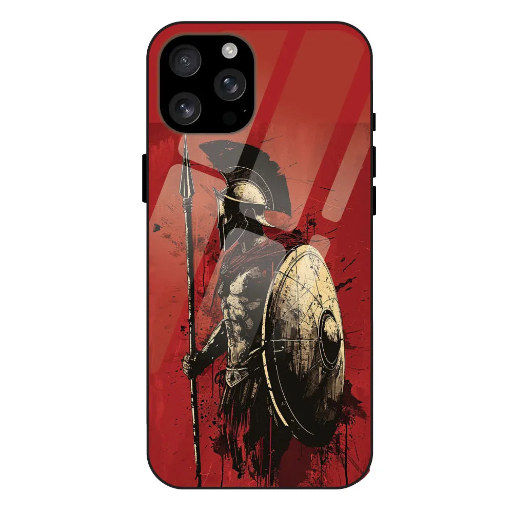 'War - Glossy Metal Silicone Case For Apple iPhone 16 Pro Max