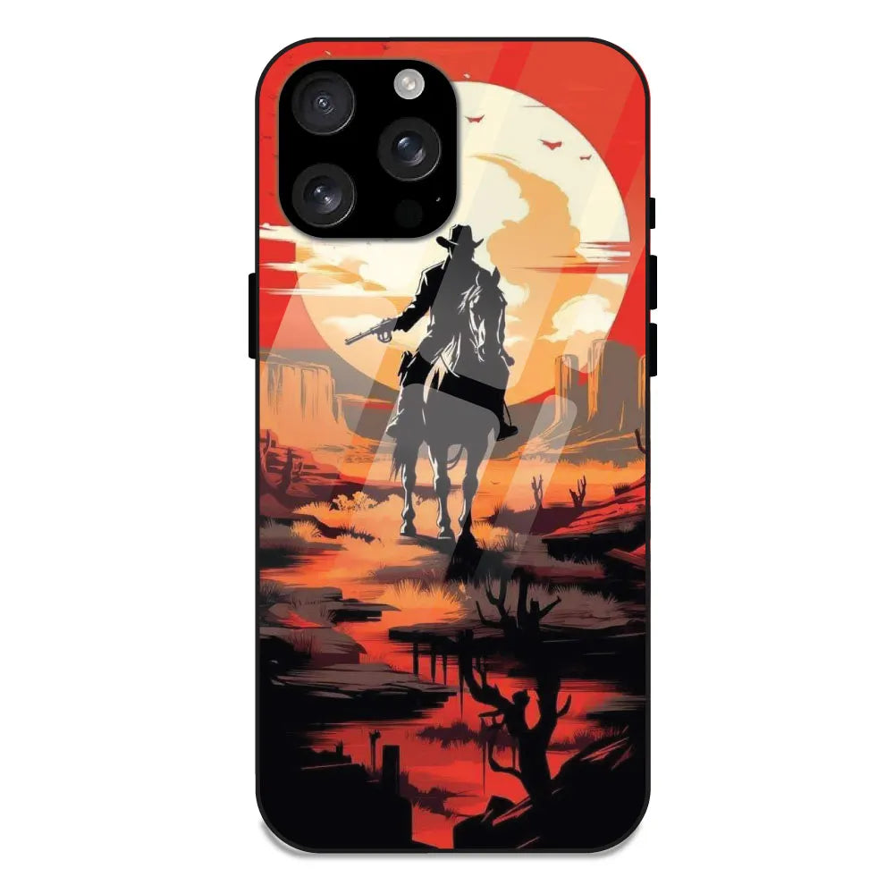 'Cowboy - Glossy Metal Silicone Case For Apple iPhone 16 Pro Max
