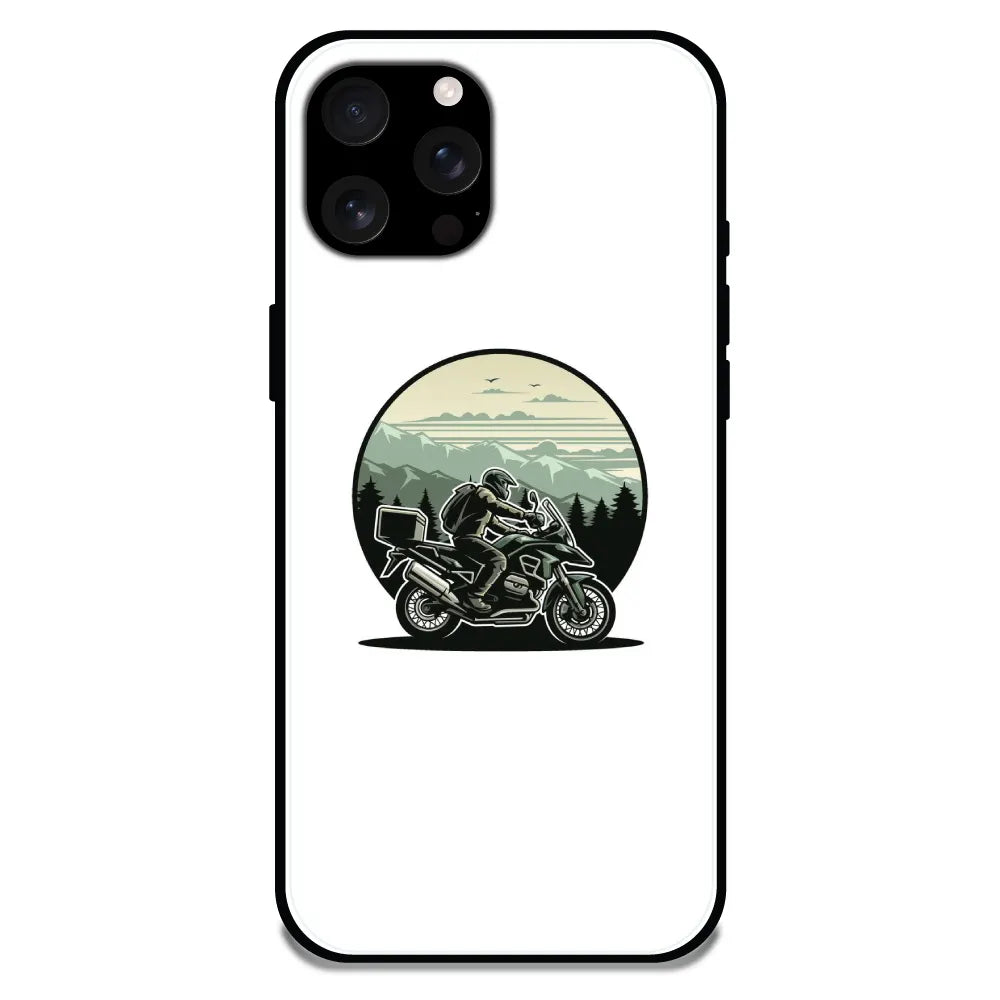 'Biker - Glossy Metal Silicone Case For Apple iPhone 16 Pro Max