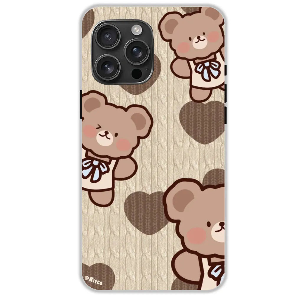 Teddy Heart - Hard Cases For Apple iPhone 16 Pro Max