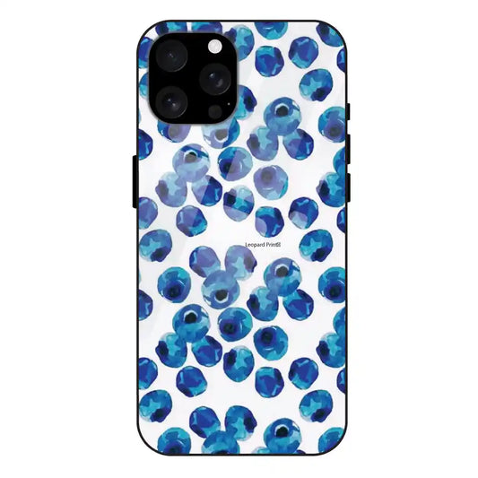 'Blueberries - Glass Case For Apple iPhone 16 Pro