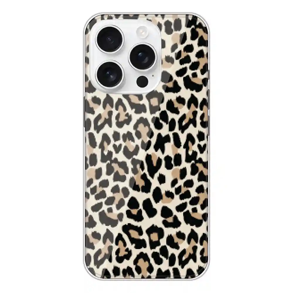 Leopard Print - Printed Silicone Case For Apple iPhone 16 Pro