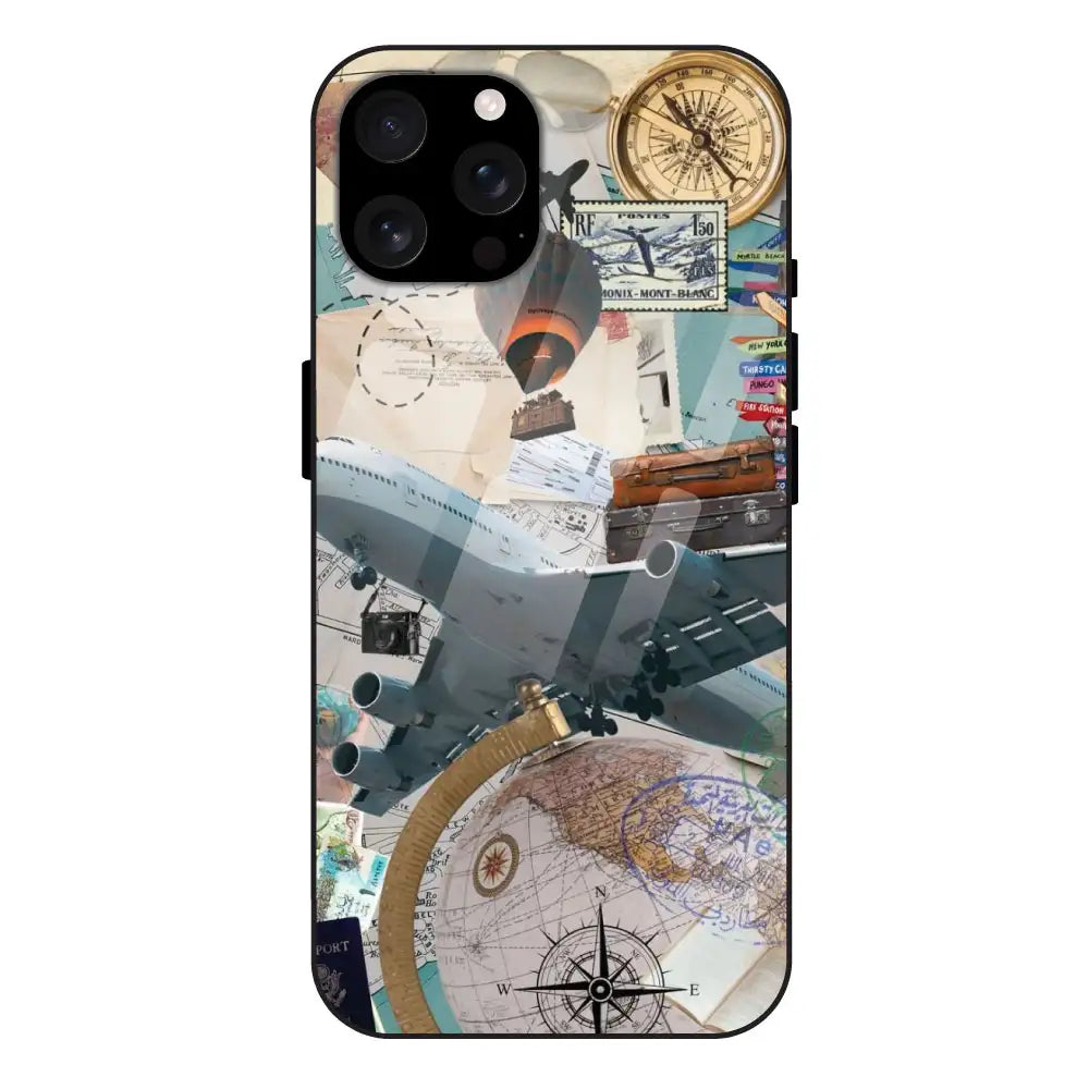 'Around the World - Glass Case For Apple iPhone 16 Pro
