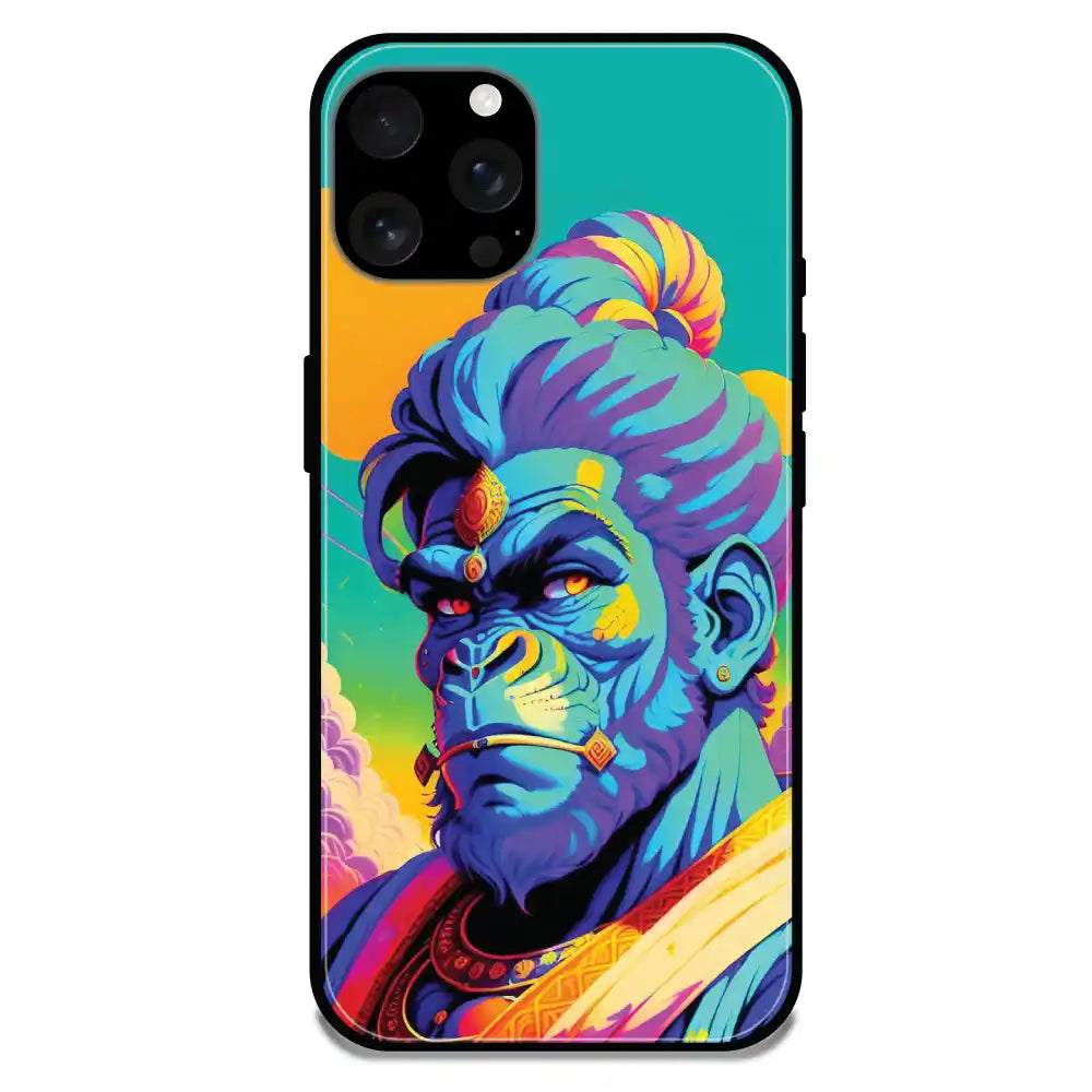'Lord Hanuman - Glossy Metal Silicone Case For Apple iPhone 16 Pro