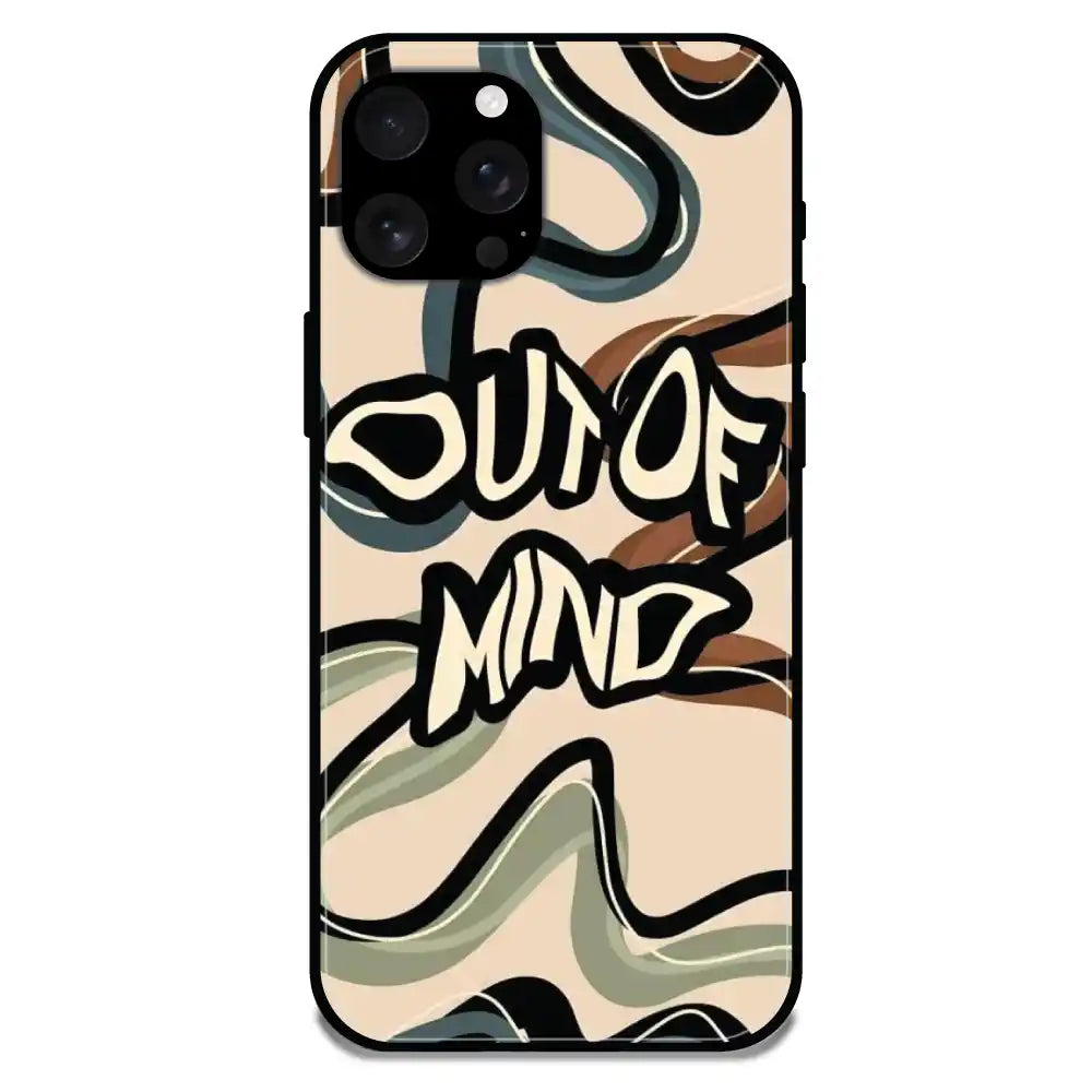 'Out Of Mind - Glossy Metal Silicone Case For Apple iPhone 16 Pro