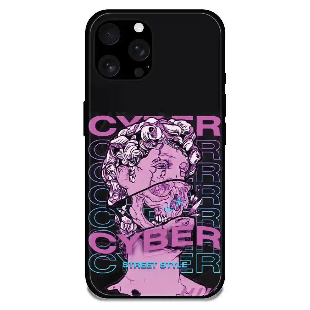 'Cyber Street Style - Glossy Metal Silicone Case For Apple iPhone 16 Pro