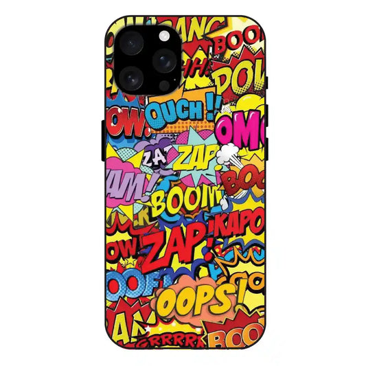'Comic Pop Art - Glass Case For Apple iPhone 16 Pro