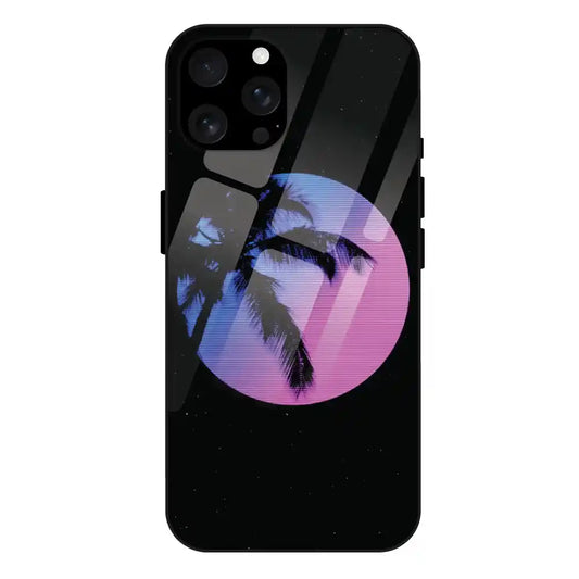 'Night Terror Synthwave - Glass Case For Apple iPhone 16 Pro