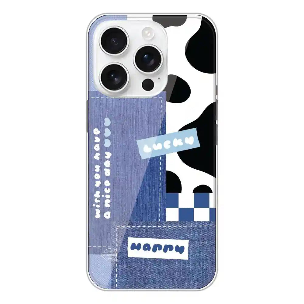 Cow Print Collage - Printed Silicone Case For Apple iPhone 16 Pro