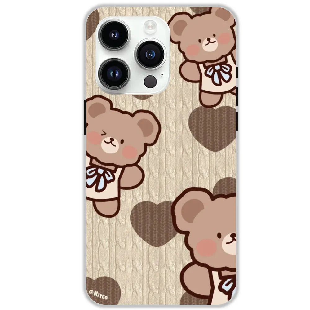 Teddy Heart - Hard Cases For Apple iPhone 16 Pro