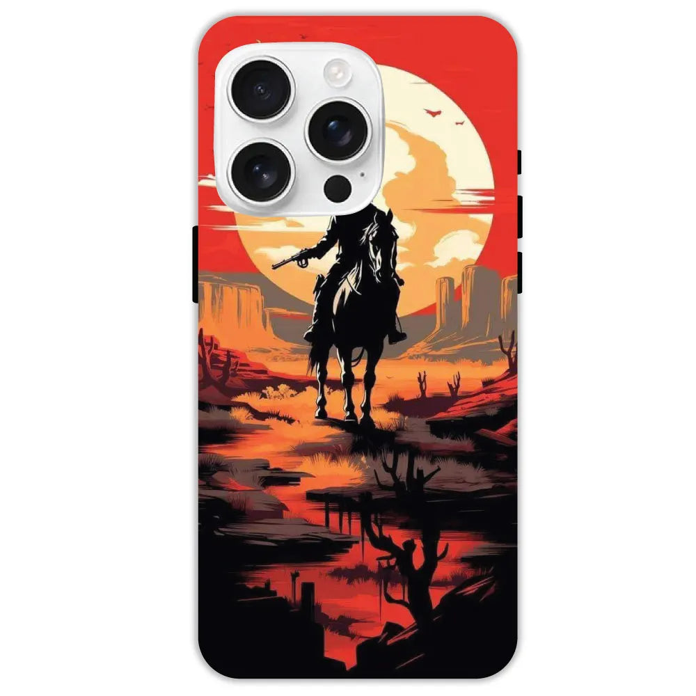 Cowboy and Horse - Hard Cases For Apple iPhone 16 Pro