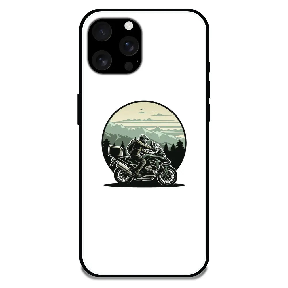 'Biker - Glossy Metal Silicone Case For Apple iPhone 16 Pro
