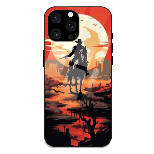 'Cowboy - Glossy Metal Silicone Case For Apple iPhone 16 Pro