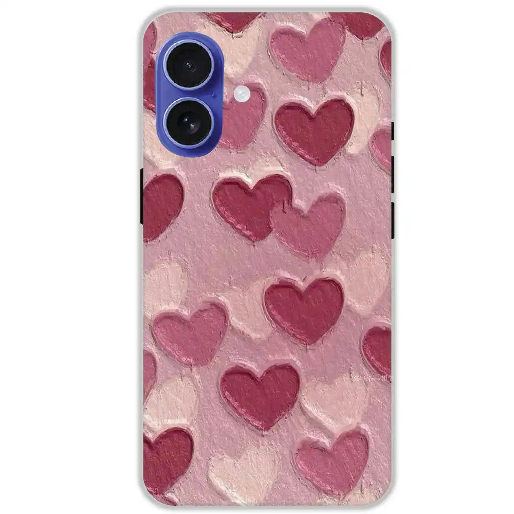 Pastel Hearts Love - Hard Cases For Apple iPhone 16