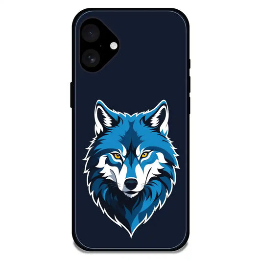 'Lone Wolf - Glossy Metal Silicone Case For Apple iPhone 16