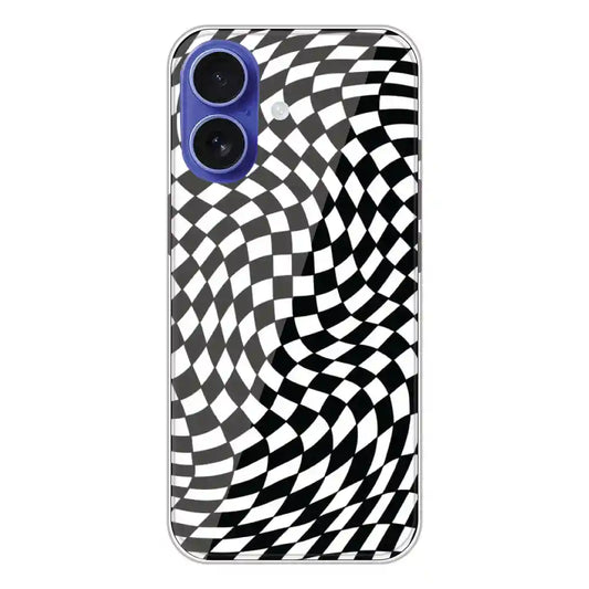 Checks - Printed Silicone Case For Apple iPhone 16