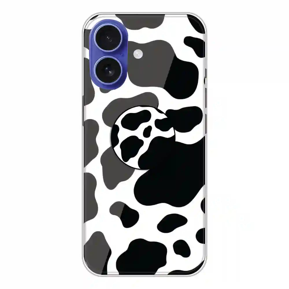 Cow Print - Silicone Grip Case For Apple iPhone 16