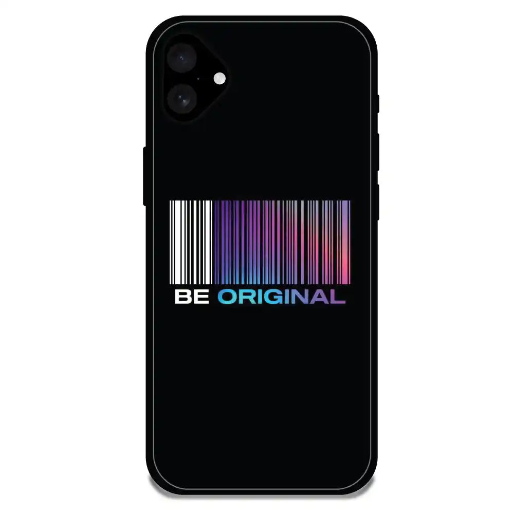 'Be Original - Glossy Metal Silicone Case For Apple iPhone 16