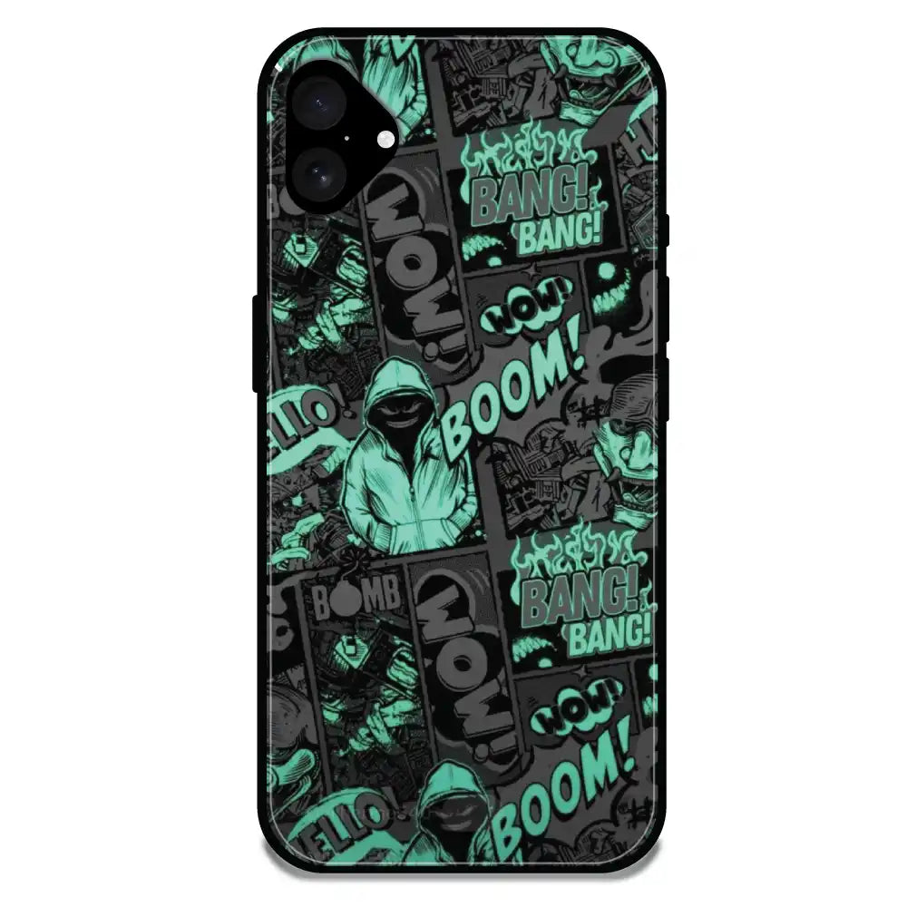 'Boom - Glossy Metal Silicone Case For Apple iPhone 16