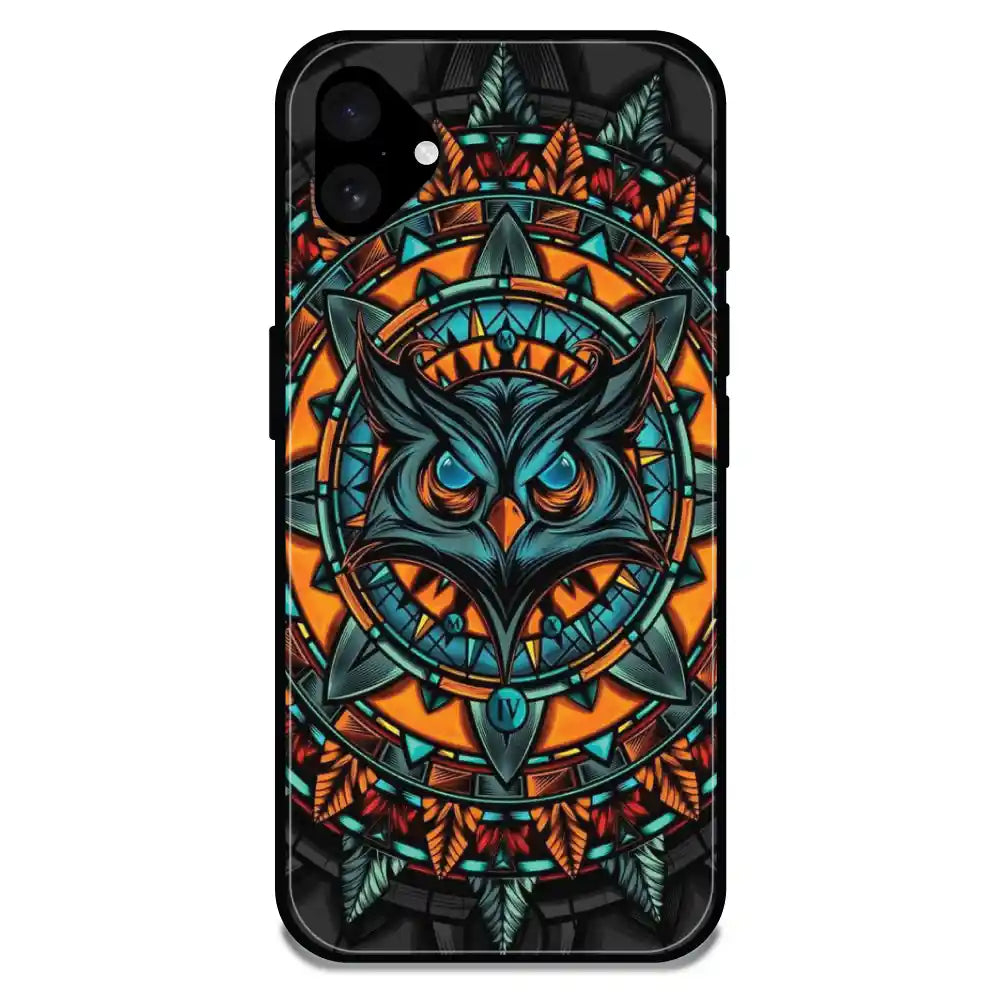 'Blue And Black Waves - Glossy Metal Silicone Case For Apple iPhone 16