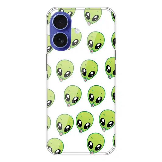 Alien - Clear Printed Silicone Case For Apple iPhone 16