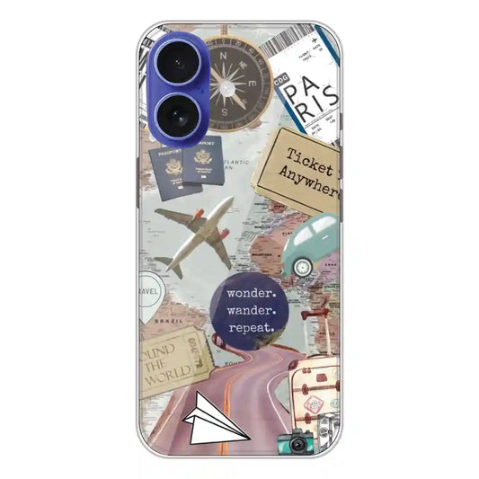 Travel Collage - Silicone Case For Apple iPhone Models apple iphone 16