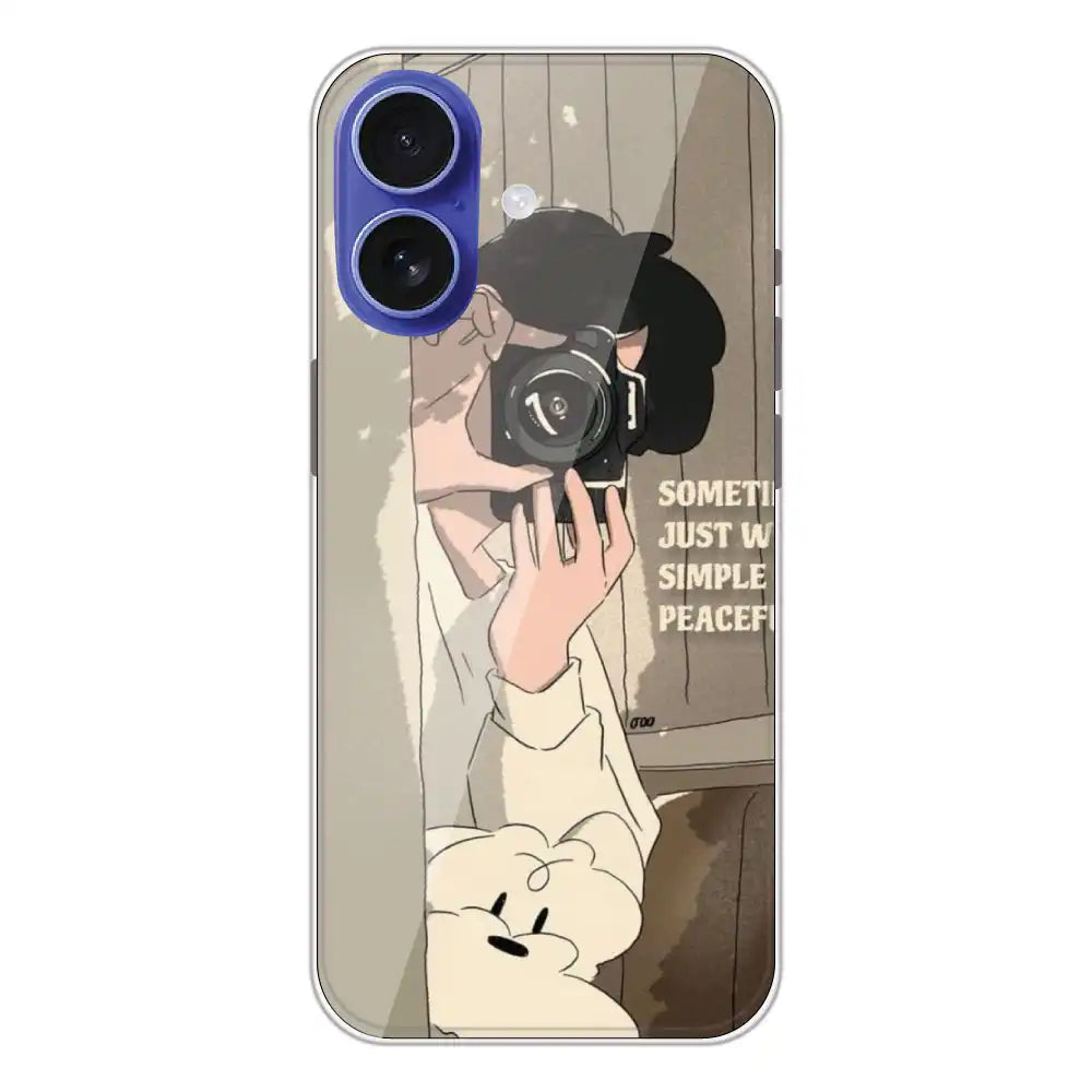 Photographer - Printed Silicone Case For Apple iPhone 16