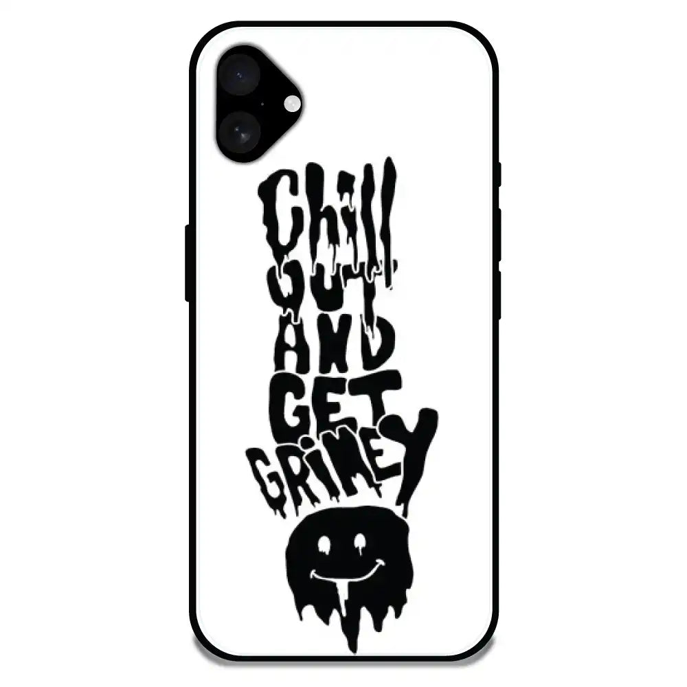 Chill Out - Glossy Metal Silicone Case For Apple iPhone 16