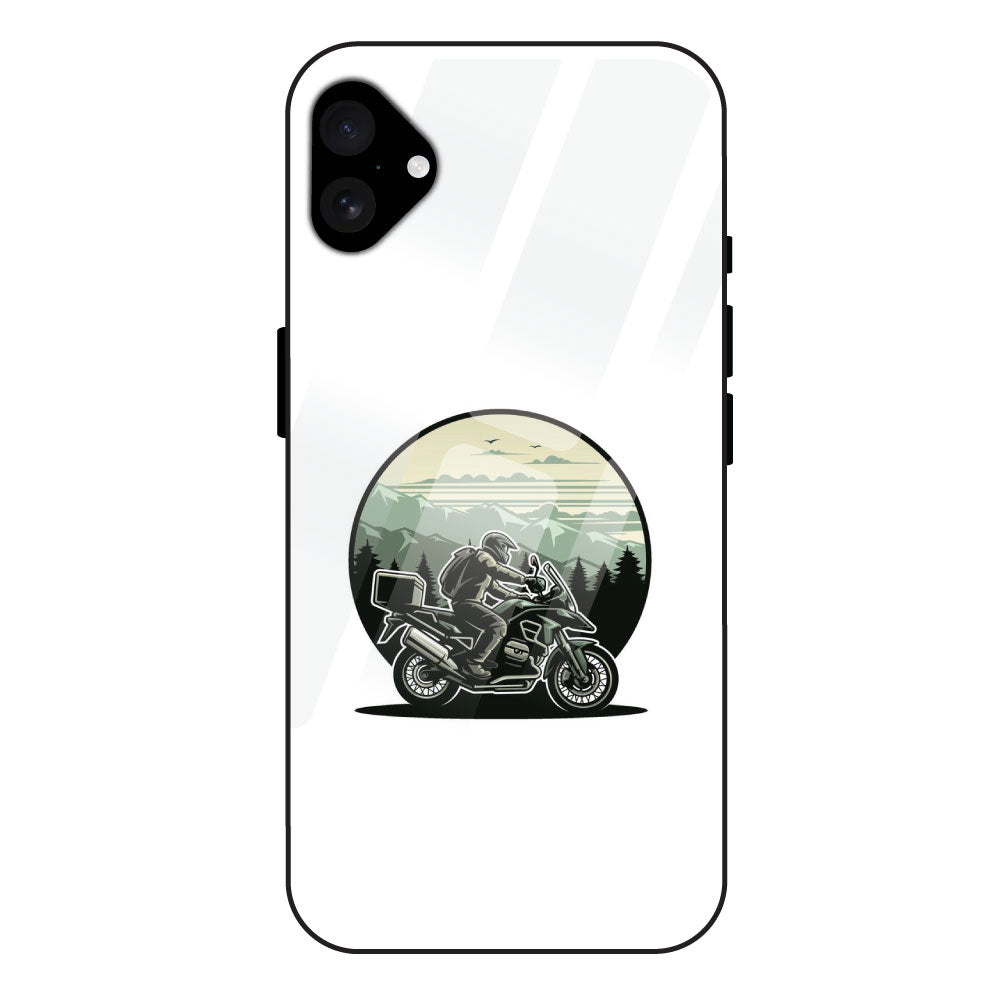 Biker - Glossy Metal Silicone Case For Apple iPhone 16