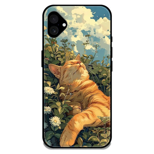 Garfield - Glossy Metal Silicone Case For Apple iPhone 16
