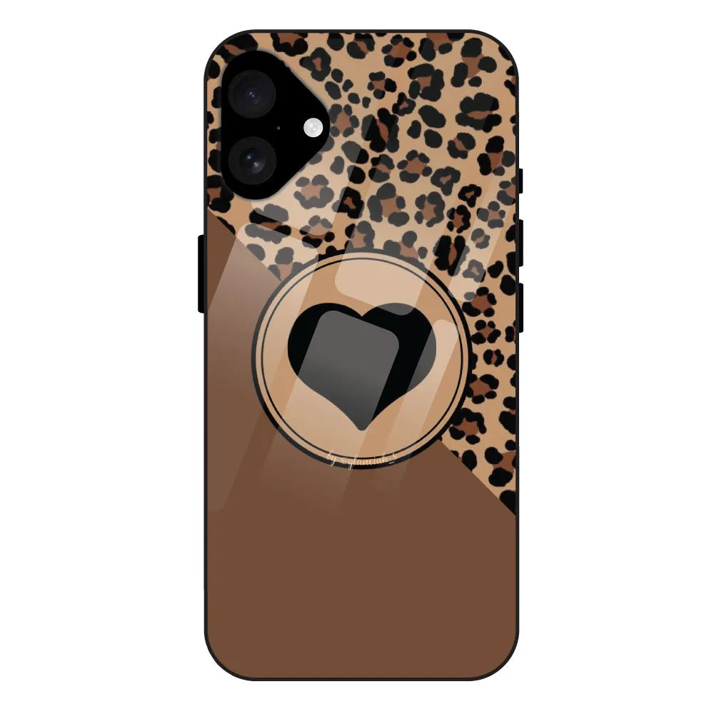 Black Heart - Glass Case For Apple iPhone 16