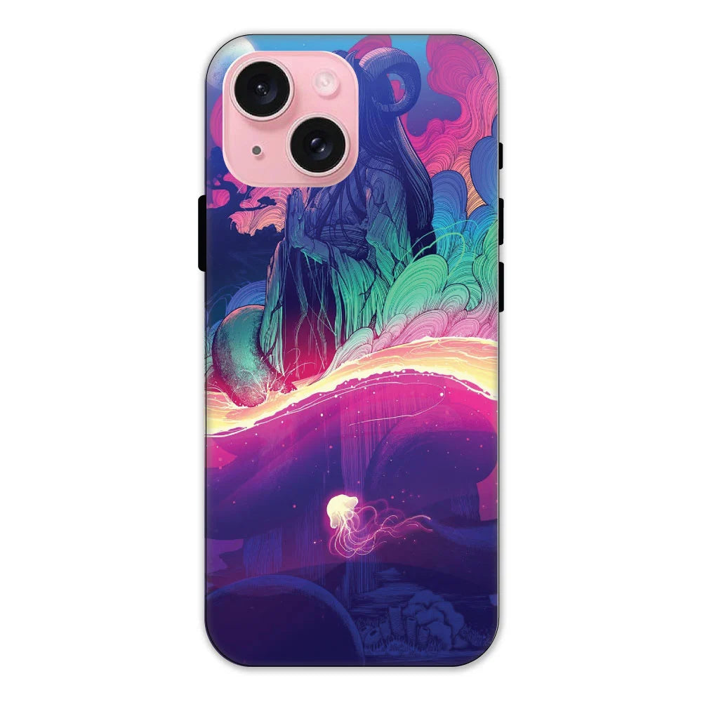 Jellyfish & The Sea - Hard Cases For Apple iPhone Models