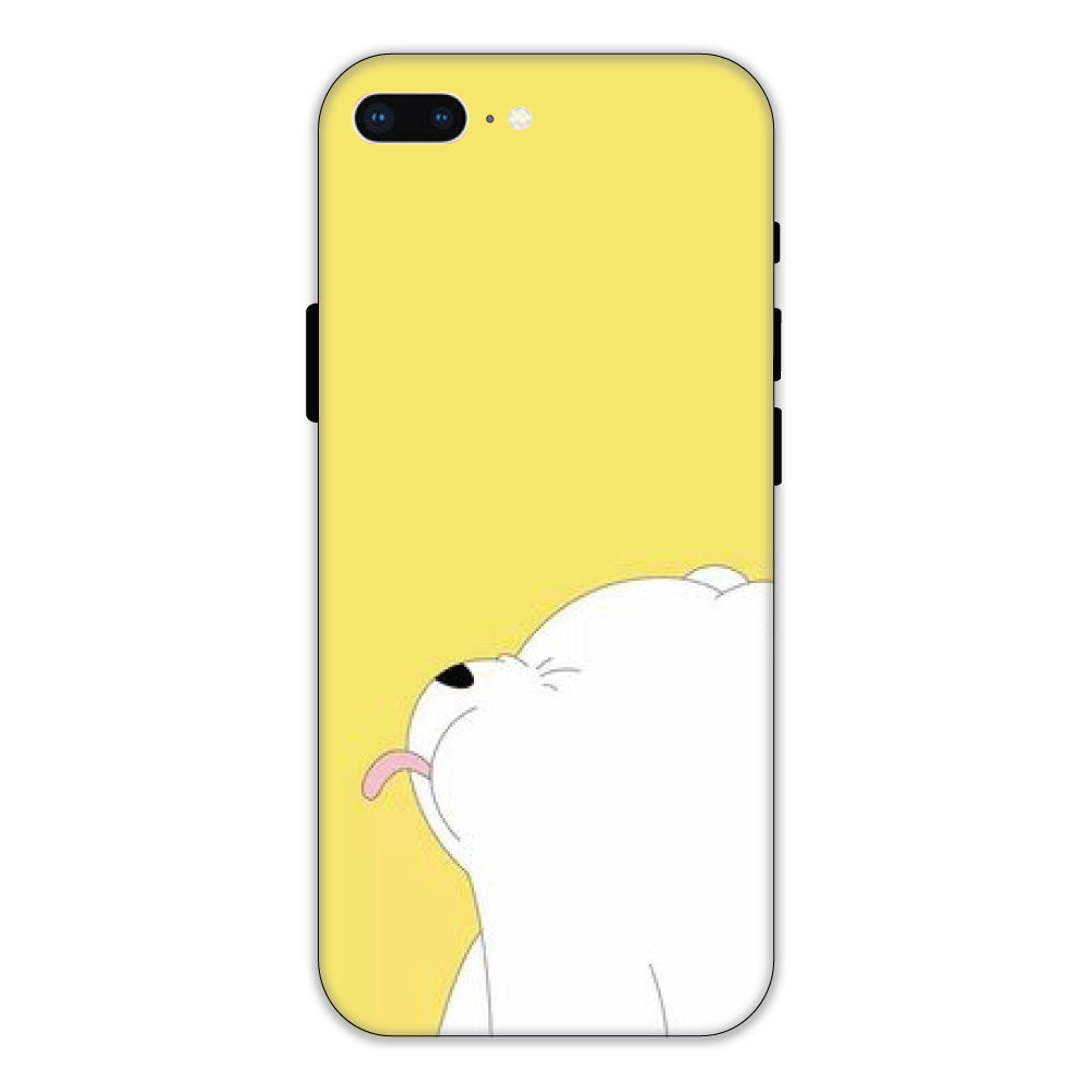 White Teddy On Yellow Background - Hard Cases For Apple iPhone Models iPhone 7 PLUS