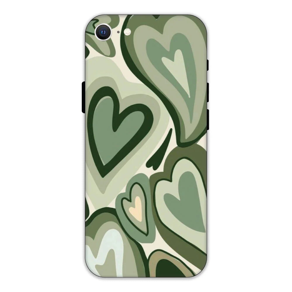Green Hearts Hard Case Apple IPhone 7 models