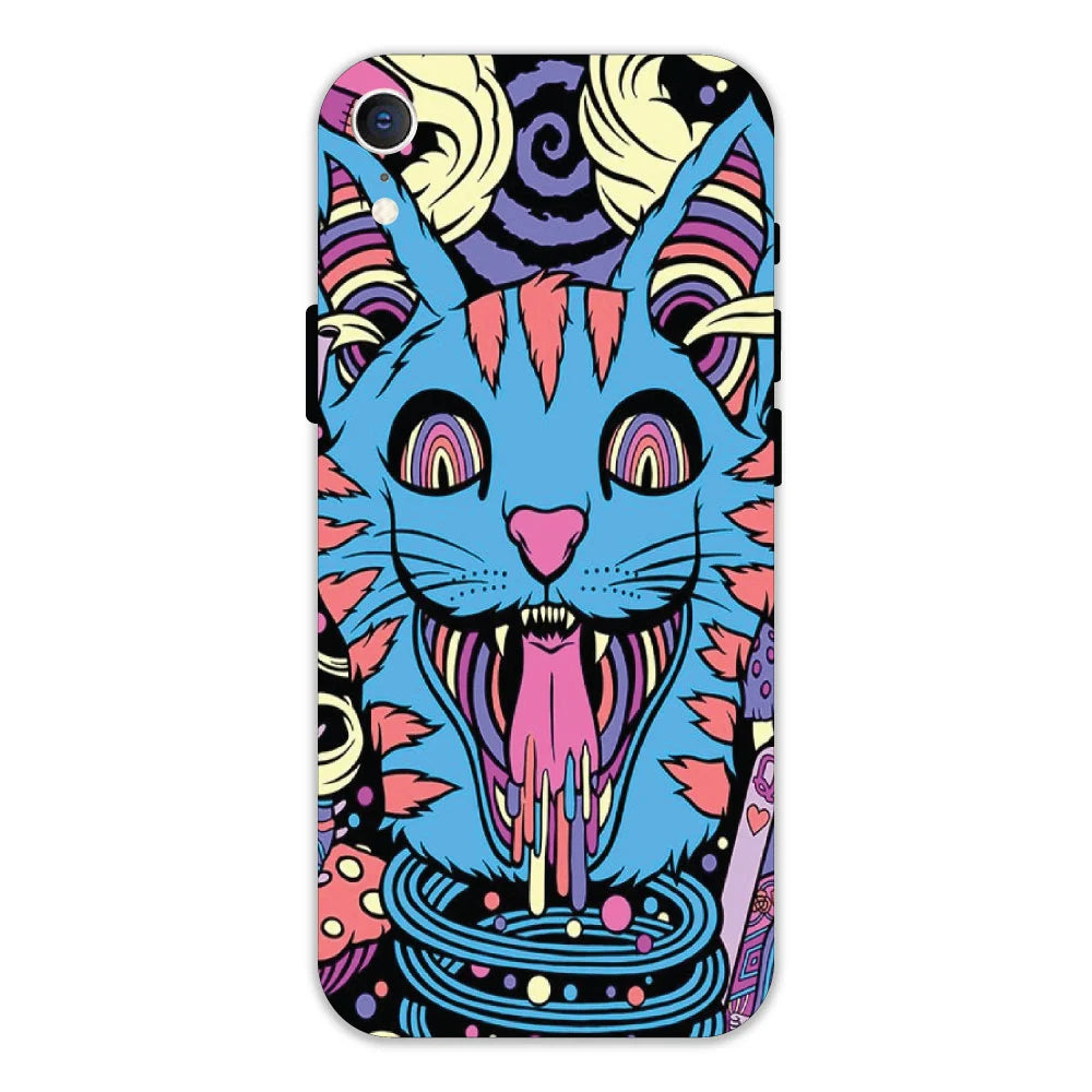 Cat Psychedelic Art Hard Case Apple IPhone XR Models