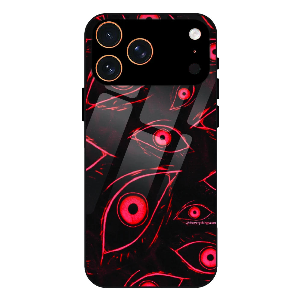 Crimson Eyes Chaos - Glass Case For Apple iPhone 17 Pro