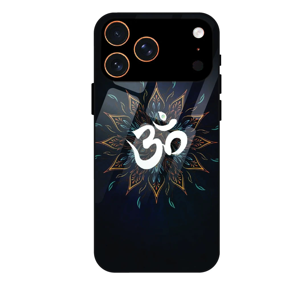 Om Mandala Aura - Glass Case For Apple iPhone 17 Pro Max