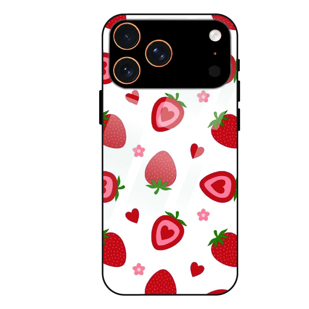 Strawberry - Glass Case For Apple iPhone 17 Pro Max