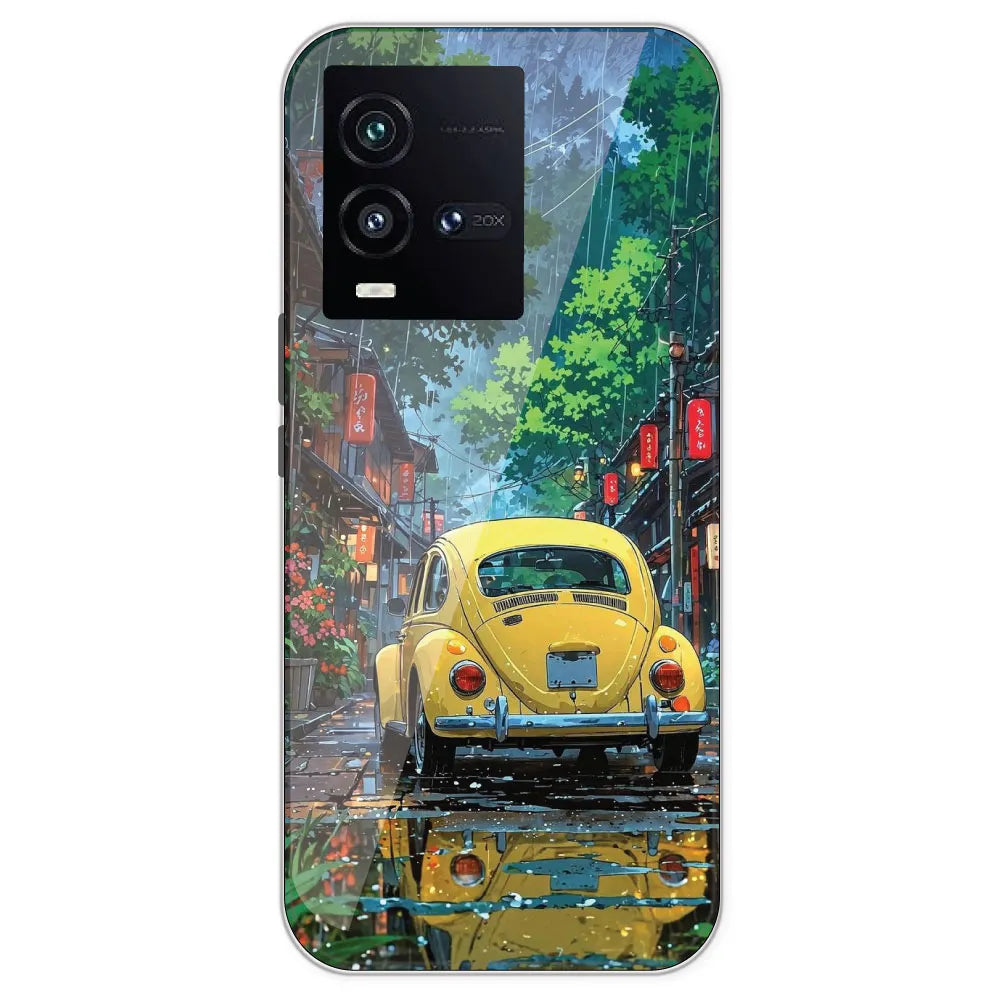 Yellow Bettle - Printed Silicone Case For IQOO 10