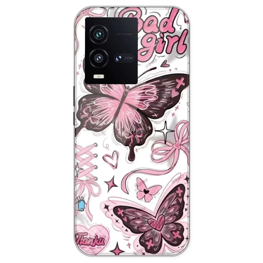 Bad Girl Butterfly - Printed Silicone Case For IQOO 10