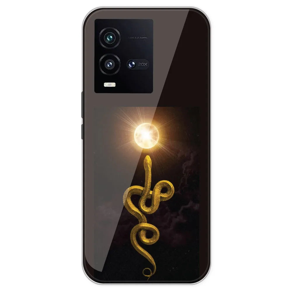 Golden Serpent - Printed Silicone Case For IQOO 10