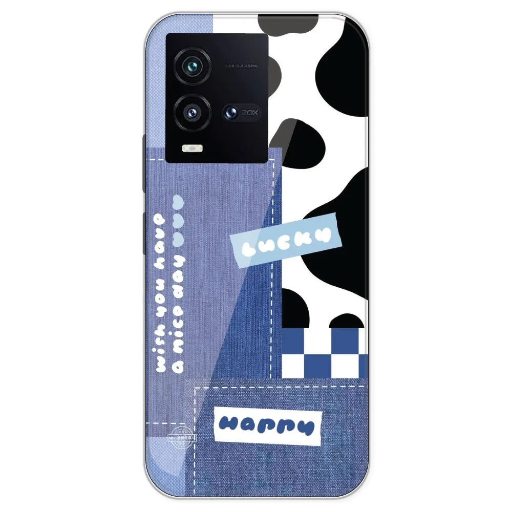 Cow Print Collage - Printed Silicone Case For IQOO 10