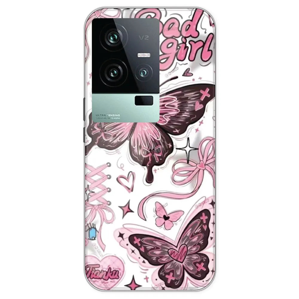 Bad Girl Butterfly - Printed Silicone Case For IQOO 11