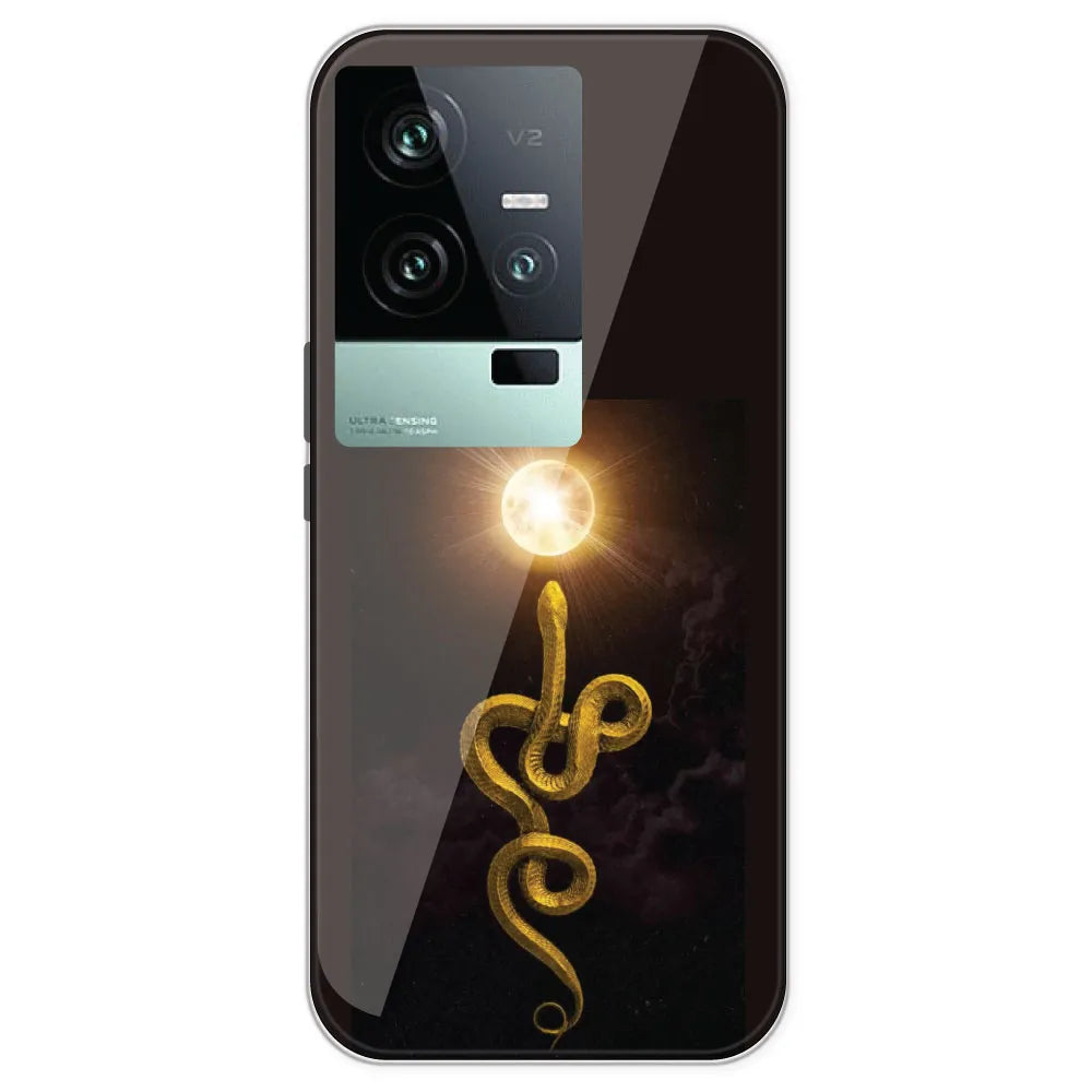 Golden Serpent - Printed Silicone Case For IQOO 11