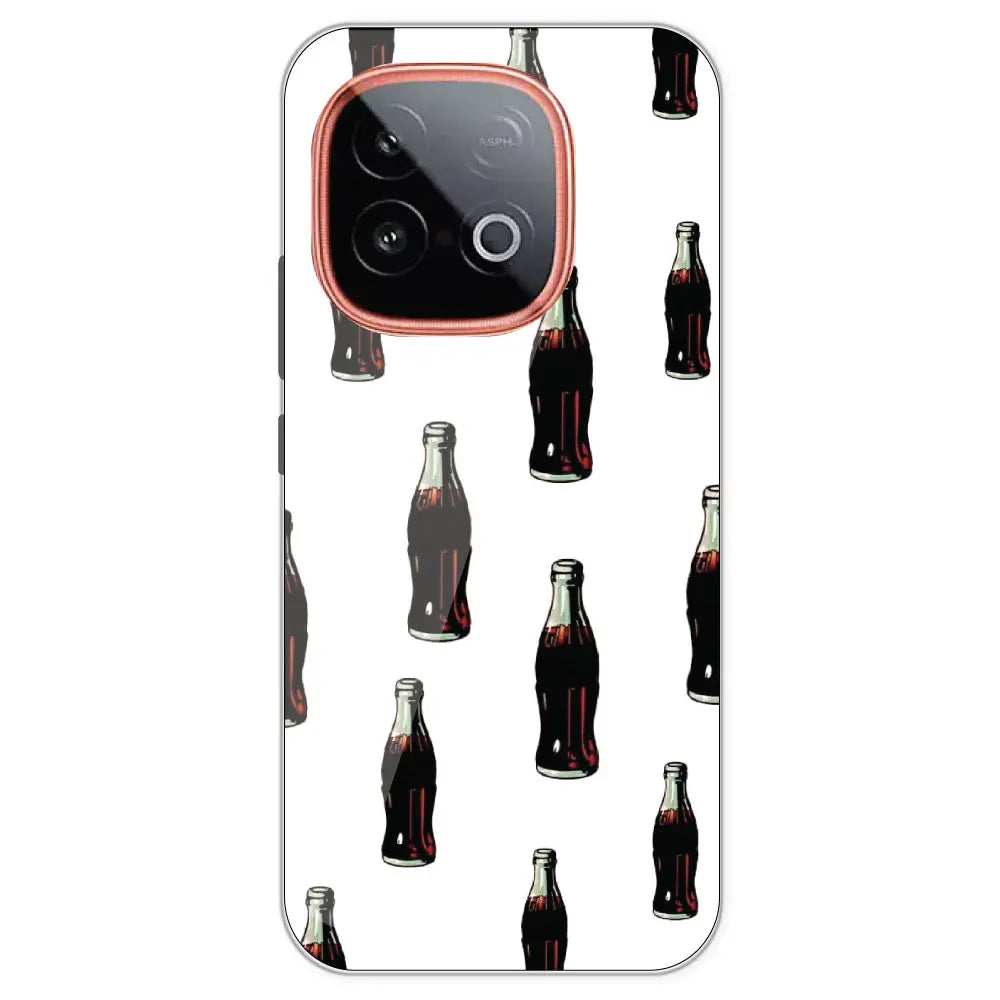 Soft Drinks - Clear Printed Silicone Case For IQOO Neo 10