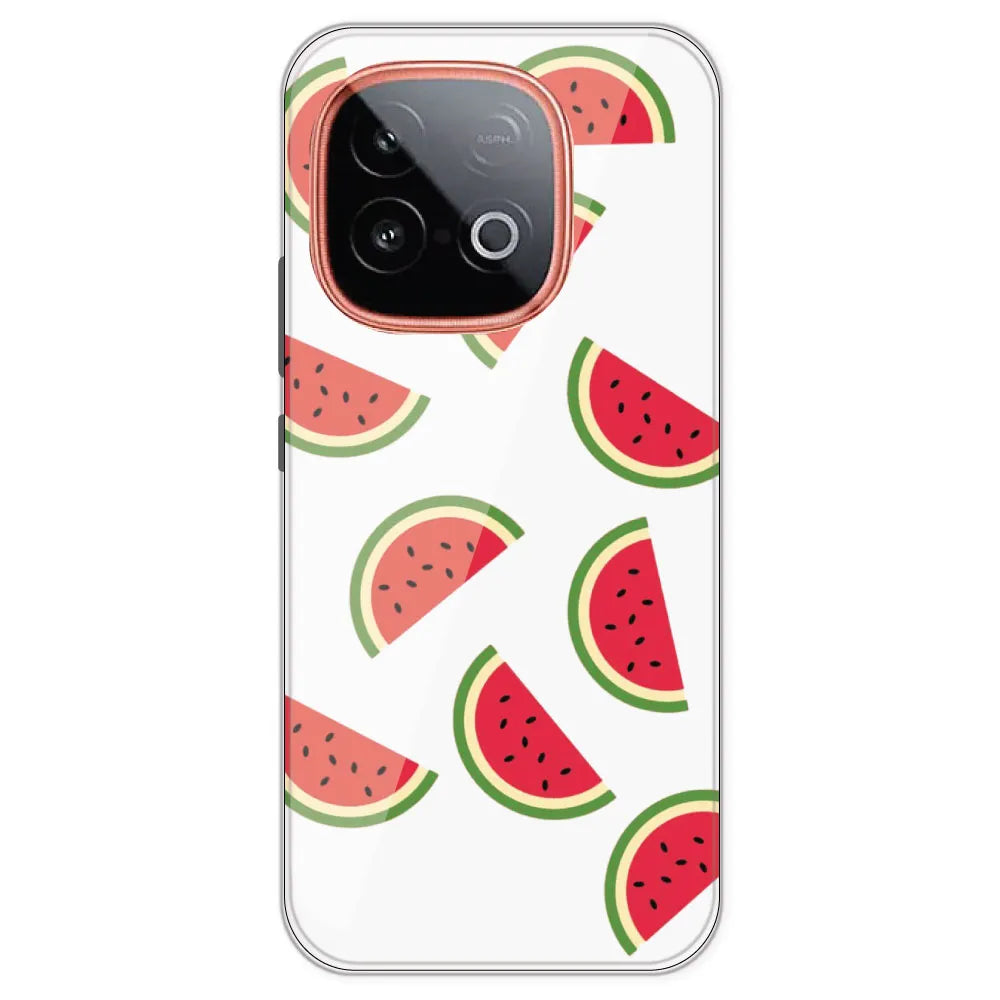 Watermelons - Clear Printed Silicone Case For IQOO Neo 10
