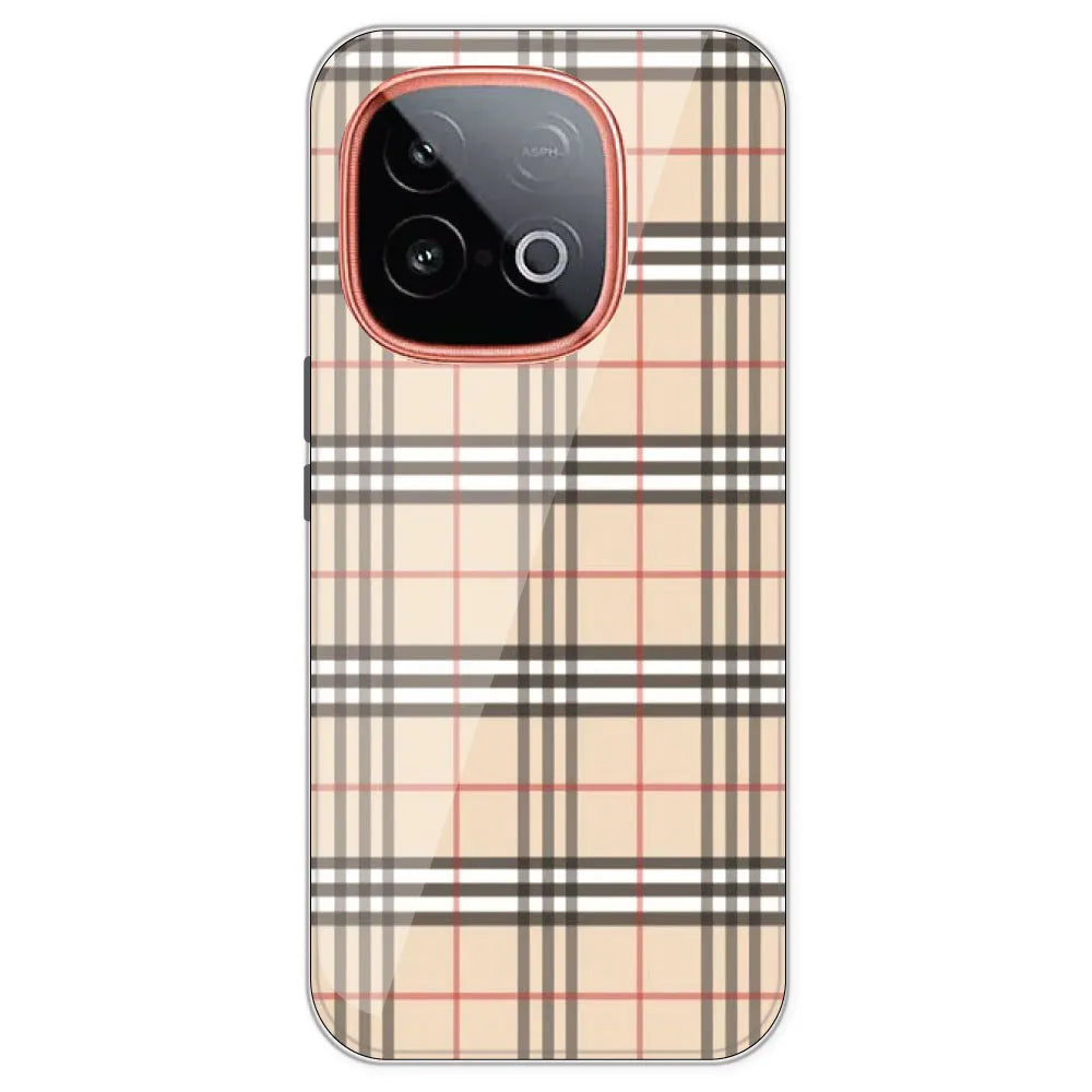 Yellow Checks - Printed Silicone Case For IQOO Neo 10