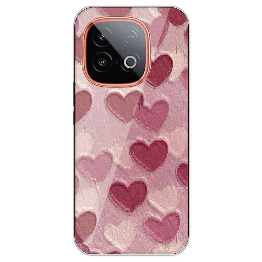 Pastel Hearts - Printed Silicone Case For IQOO Neo 10